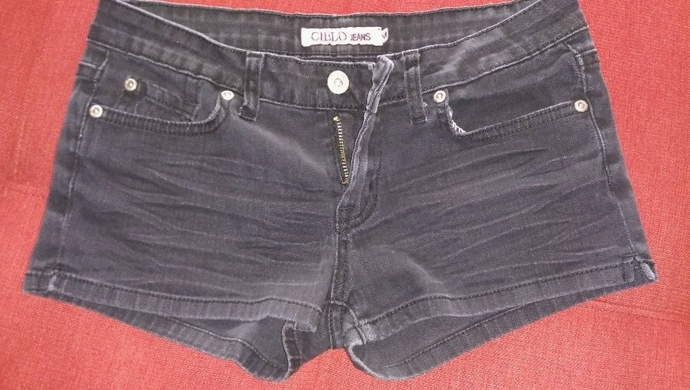 Black Jean Shorts